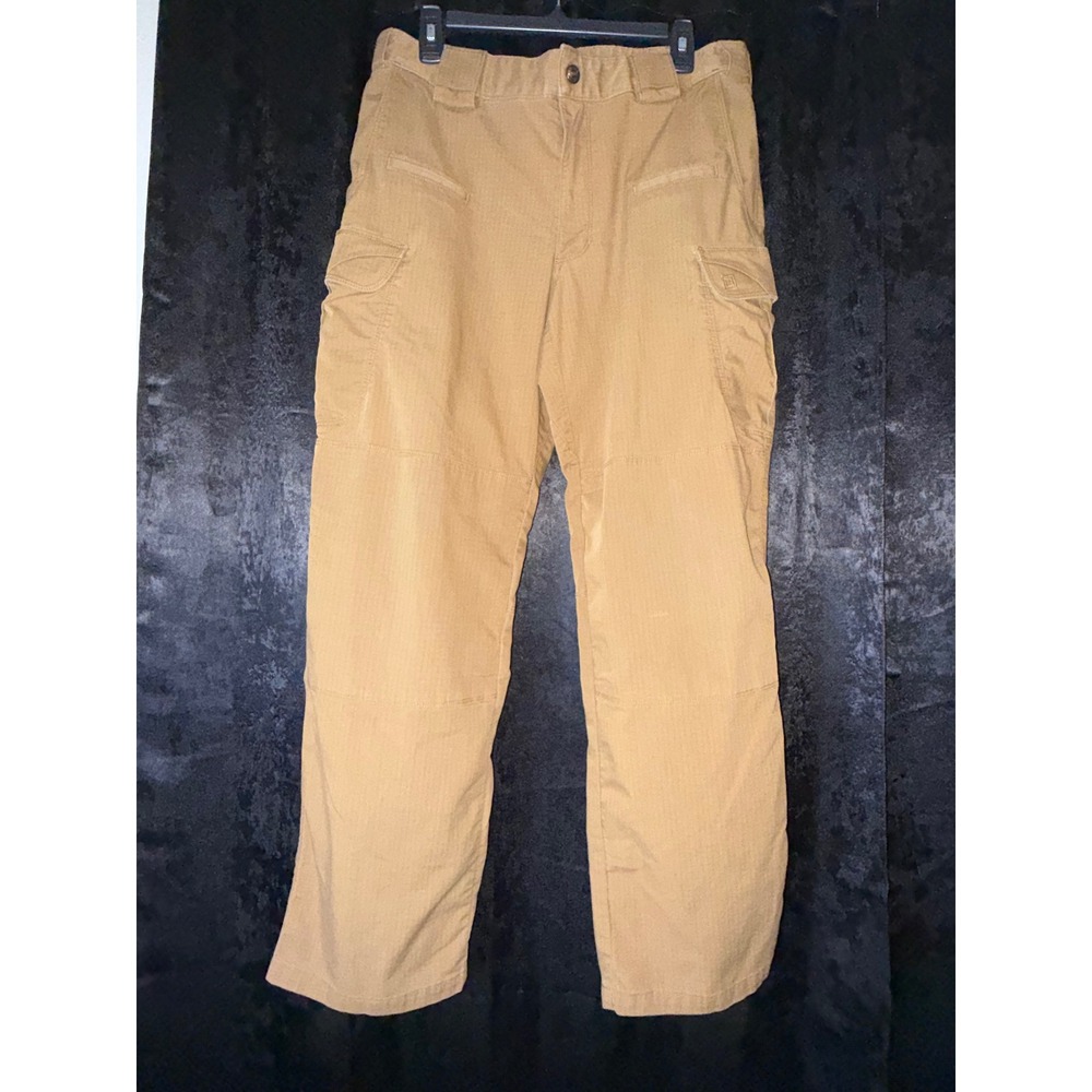 5.11 Tactical Stryke Khaki Tan Ripstop Cargo Pants Mens 34x32 TLBLIN-4389-1